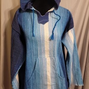 Bright blue shades Long sleeve hoodie